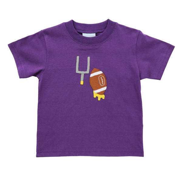Touchdown Shirt- Purple/Yellow