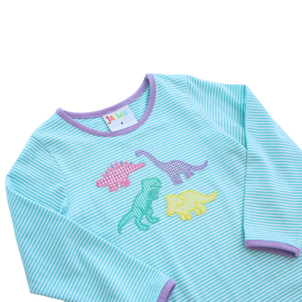 Dinosaur Applique Ruffle Pants Set