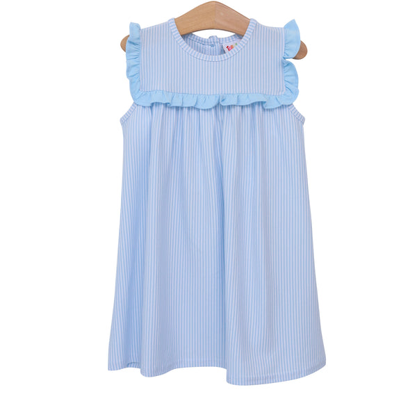 Bella Dress- Light Blue Stripe