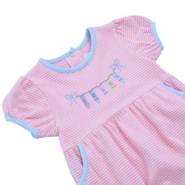 Crayon Embroidery Dress