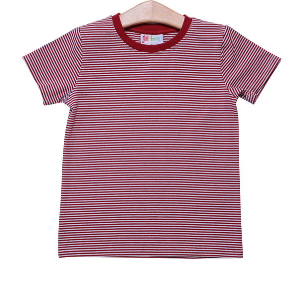 Graham Shirt- Crimson Stripe