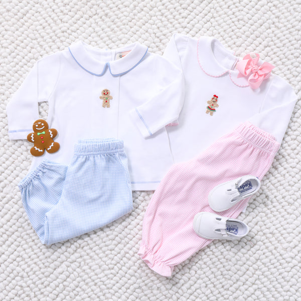 Crochet Gingerbread Top- Pink