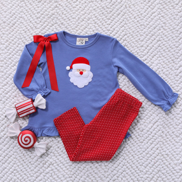Santa Ruffle Top