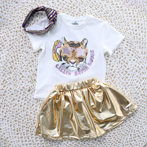 Tiger Callin' Baton Rouge Sequin Shirt