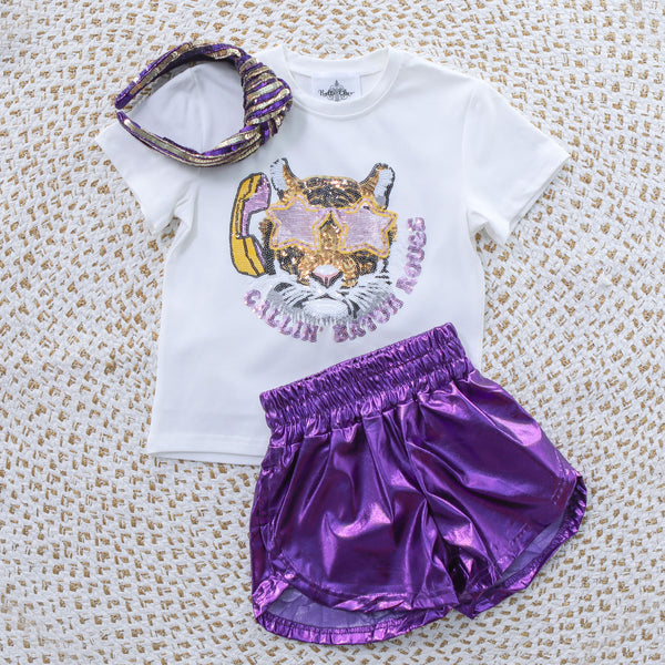 Tiger Callin' Baton Rouge Sequin Shirt