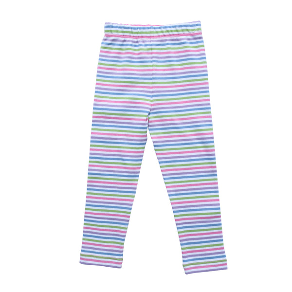 Straight Leggings- Multi Stripe