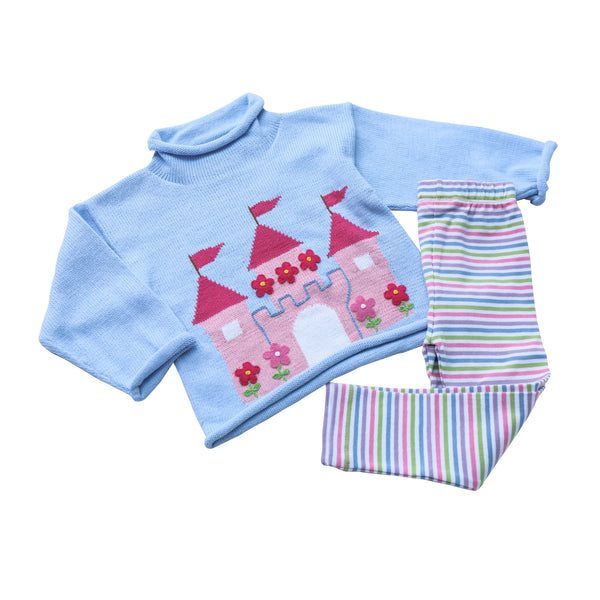 Straight Leggings- Multi Stripe