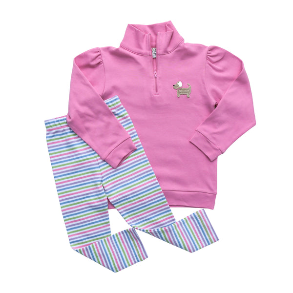 Straight Leggings- Multi Stripe