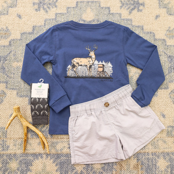 Deer Season LS- River Blue