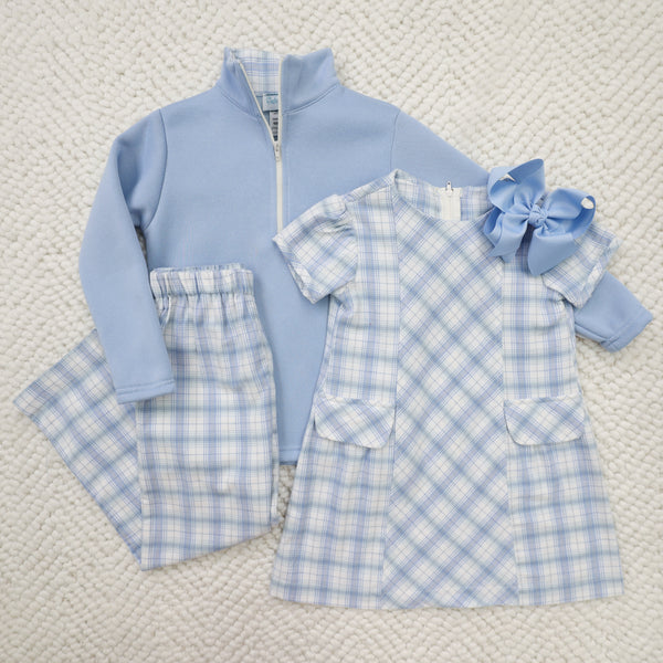 Blue Plaid Dress