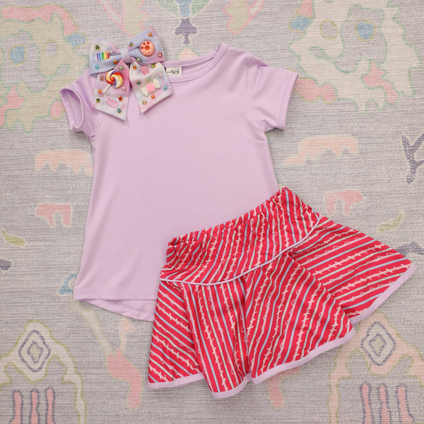 Quinn Skort- Wiggles and Giggles, Petal Purple