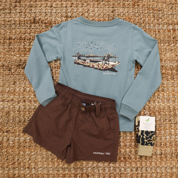 Boat Ride LS- Steel Blue