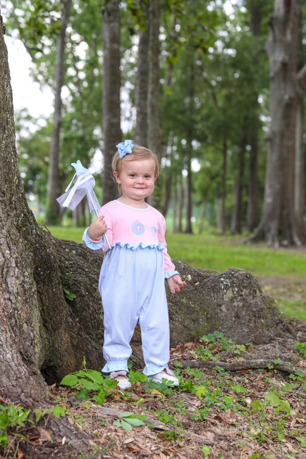Princess Carriage Embroidery Romper