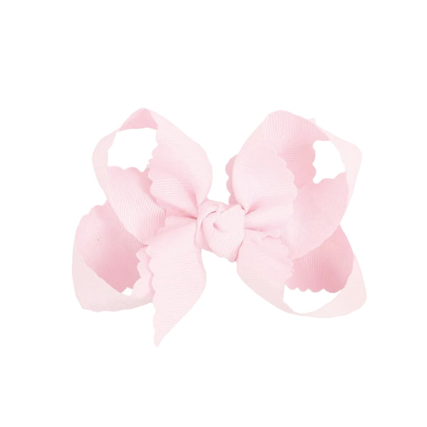 Scalloped Edge Grosgrain Hair Bow (4.5")