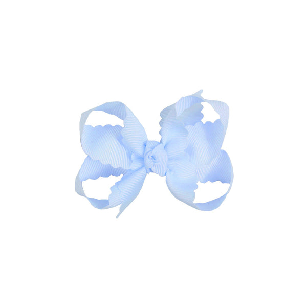 Scalloped Edge Grosgrain Hair Bow (3.5")