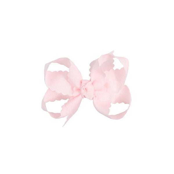 Scalloped Edge Grosgrain Hair Bow (3.5")