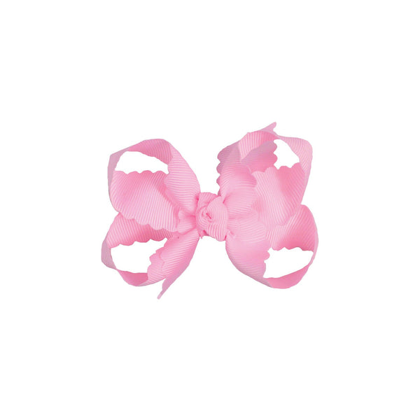 Scalloped Edge Grosgrain Hair Bow (3.5")