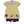 Load image into Gallery viewer, Game Day Pleat Bloomer Set- Yellow Stripe

