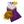 Load image into Gallery viewer, Cheer Uniform Skort Set- Purple/Yellow
