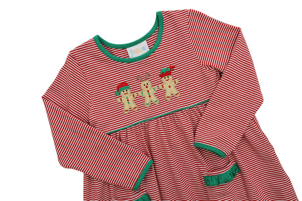 Santa's Sweet Helpers Ruffle Pocket Dress