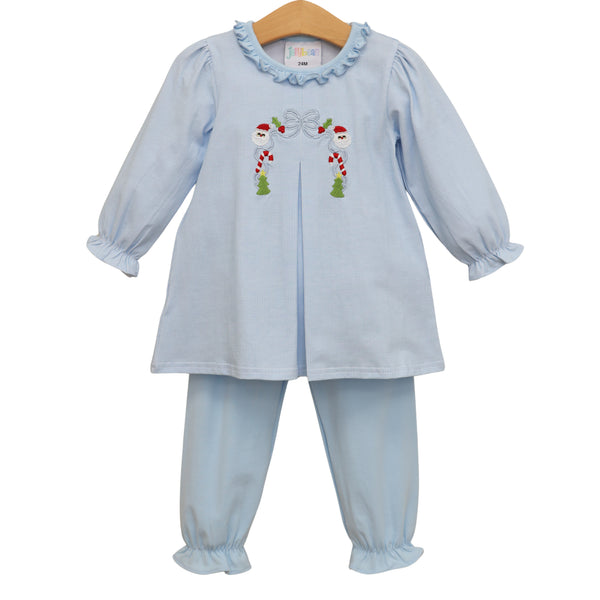 A Classic Christmas Pleat Bloomer Pants Set