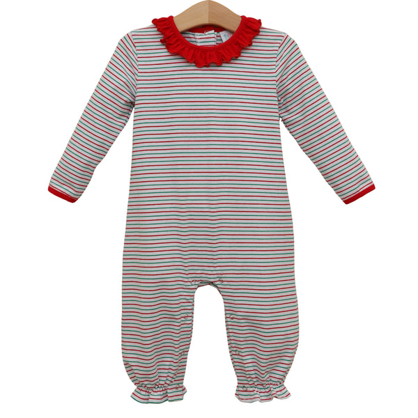 Christmas Candy Stripe Emily Romper