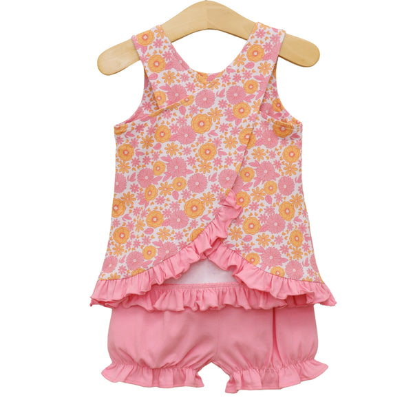 Pumpkin Petals Swing Back Bloomer Set