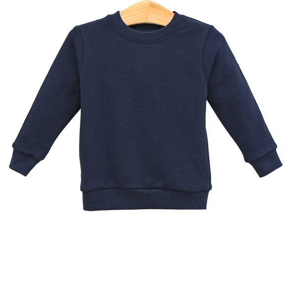 French Terry Pullover- Navy