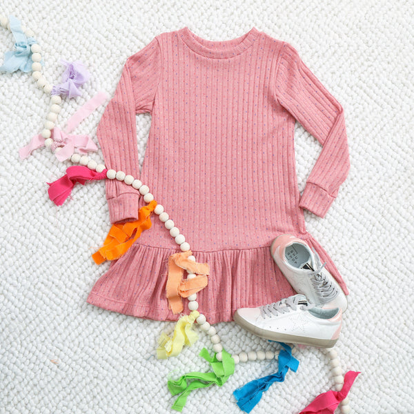 Cable Knit Multicolor Dress