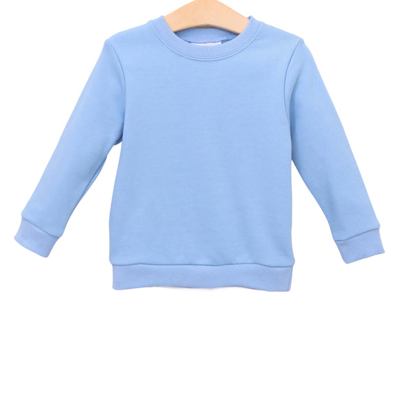 French Terry Pullover- Blue