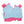Load image into Gallery viewer, Abby Bow Back Short Set- Aqua Stripe/Hot Pink
