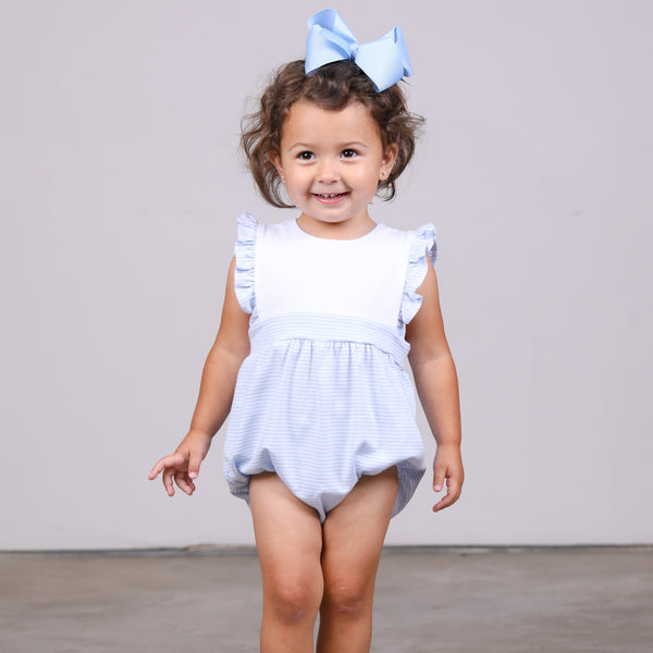 Sophia Bubble- Light Blue Stripe