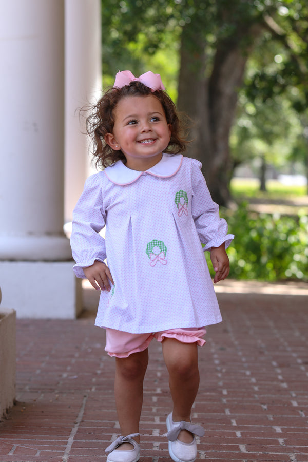 Wreath Pleat Bloomer Set