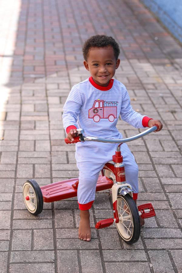 Christmas Firetruck Romper