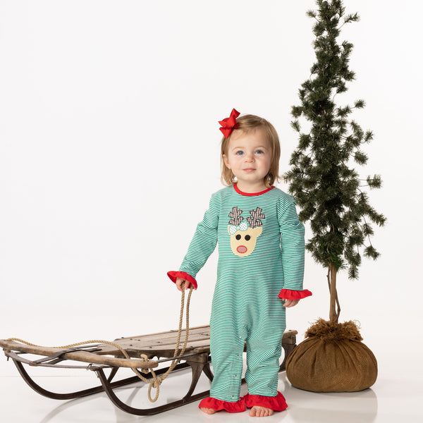 Reindeer Ruffle Romper