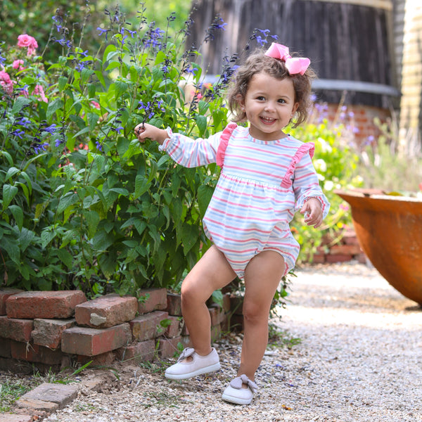 Charleston Stripe Evie Long Sleeve Bubble