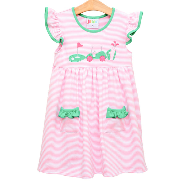 Gone Golfing Ruffle Pocket Dress