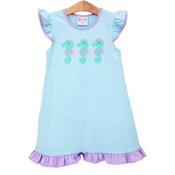 Seahorse Trio Flutter Dress