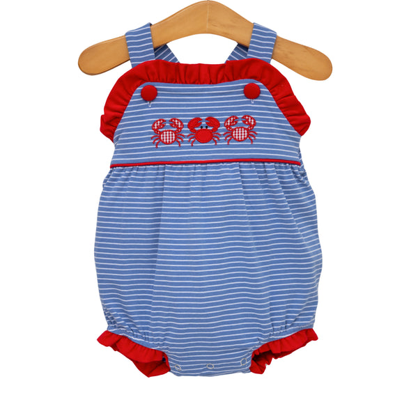 Coastal Crabs Ruffle Sunsuit
