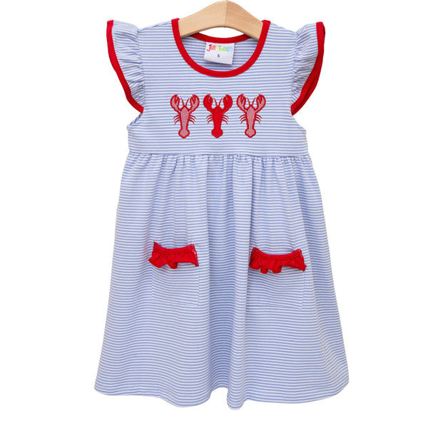 Bayou Boil Ruffle Pocket Dress