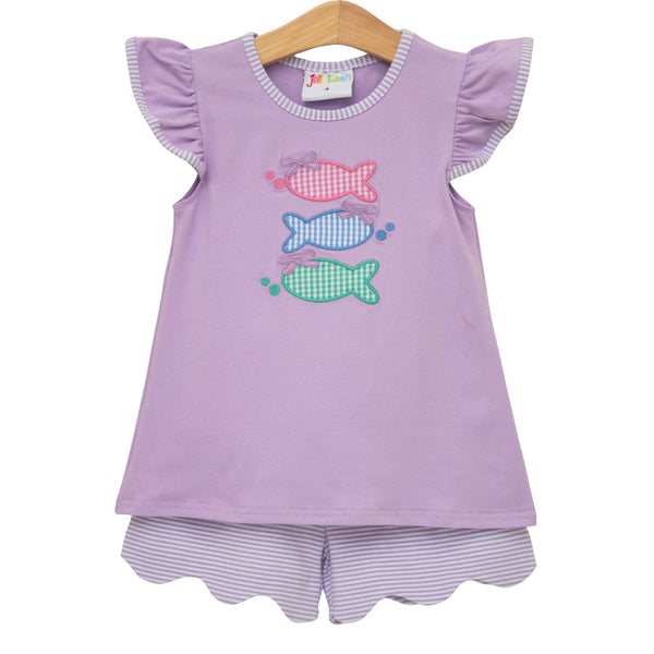 One Fish Two Fish Scallop Short Set