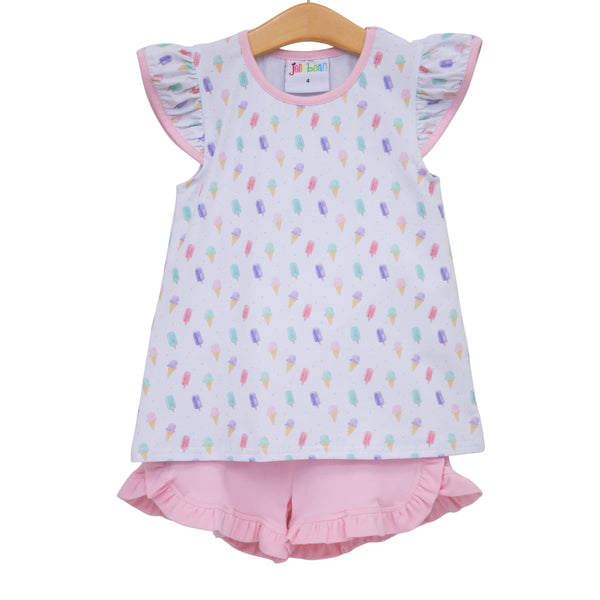 Summertime Sweets Flutter Short Set