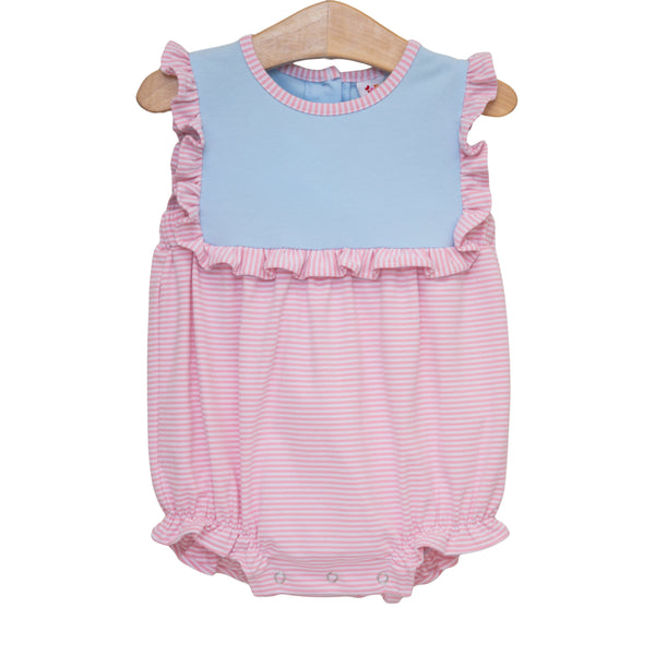 Ruby Bubble- Light Blue and Pink Stripe