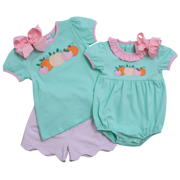 Pastel Pumpkin Ruffle Bubble