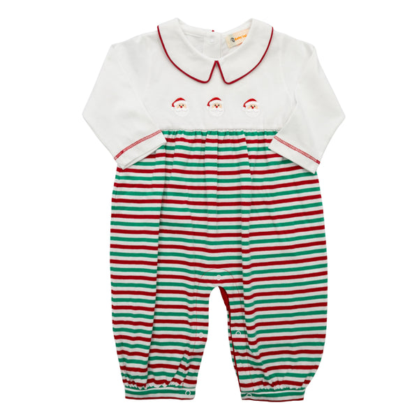 Santa Face Trio Romper