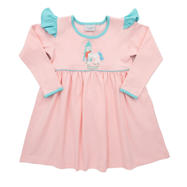 Magical Globe Ruffle L/S Dress