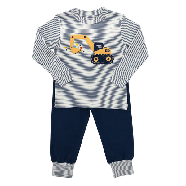 Golden Orange Scoop L/S Jogger Set