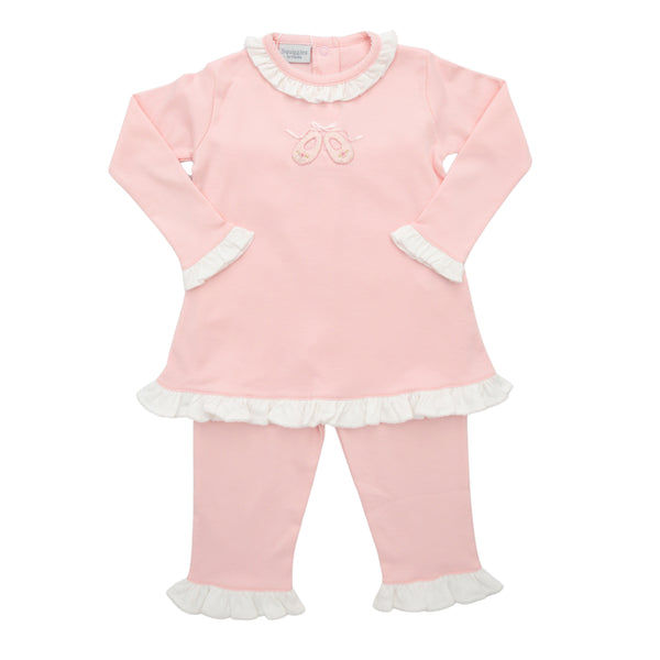 Ballet Slippers Ruffle Pants Set