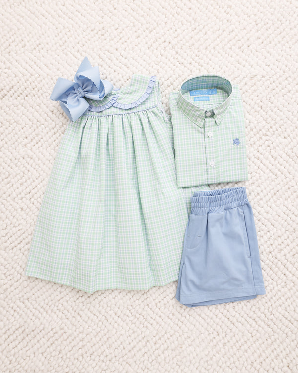 Pull On Short- Harbor Blue