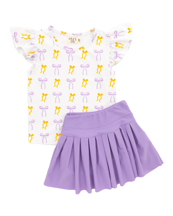 Ruffled Sleeve Chant & Cheer Set- Tigers